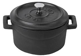 LAVA Casserole mini rond - Ø100mm - 0.35Ltr - Matt black/Black