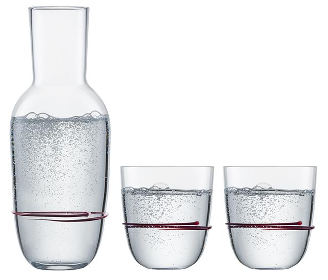 Zwiesel Glas Aura Set karaf + 2 tumblers aubergine