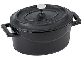 LAVA Trendy Casserole mini ovaal - 0.36Ltr - Matt black/Black