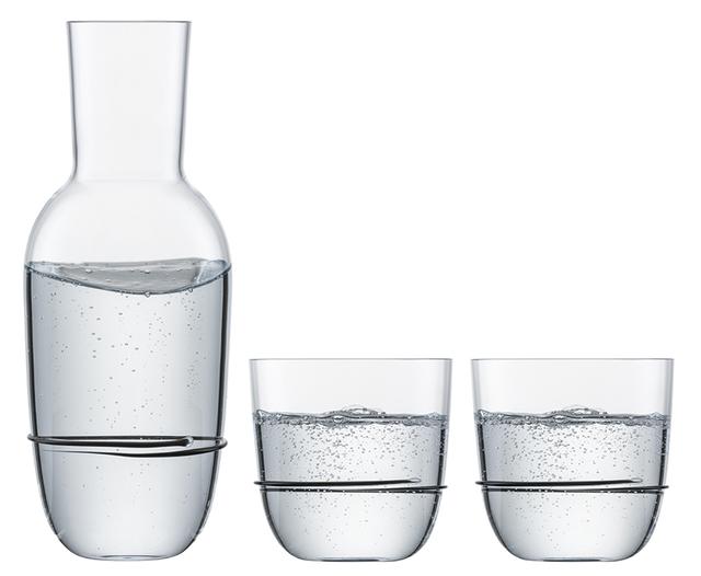 Zwiesel Glas Aura Set karaf + 2 tumblers zwart