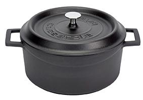 LAVA Trendy Casserole rond - Ø280mm - 6.71Ltr - Matt Black/Black