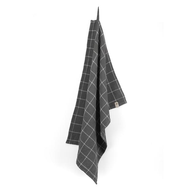 Walra Keukendoek Dry with Cubes - Off Black