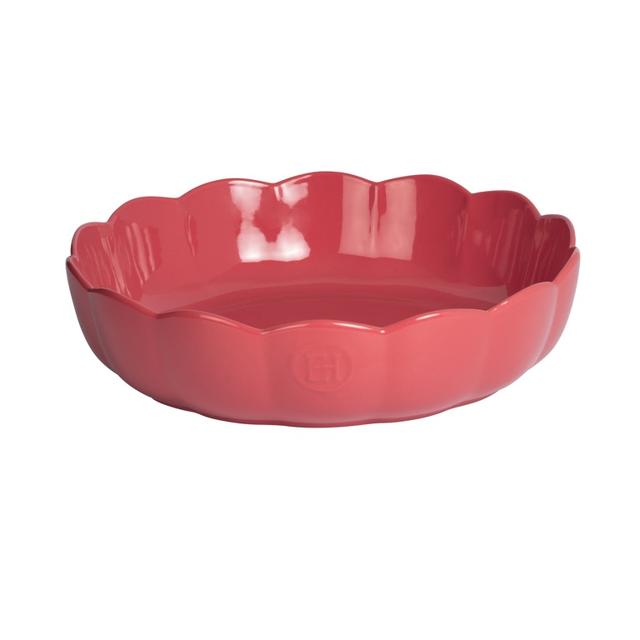 Emile Henry Madeleine Schaal rond gegolfd - Ø270mm - H 65mm - Rose Candy